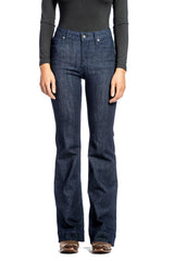 BELLA : Trouser Flare (Midnight) Navy Stitch