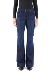 BELLA : Trouser Flare (Deep Ocean) Navy Stitch