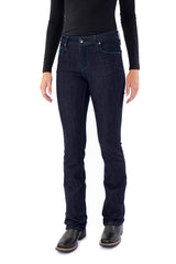 WESTERLY : Straight Leg (Midnight) Teal Stitch