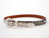 Python Slim Belt : Natural