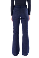 BELLA : Trouser Flare (Midnight) Navy Stitch