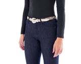 Python Slim Belt : Natural
