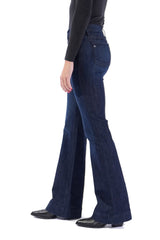 BELLA : Trouser Flare (Deep Ocean) Navy Stitch