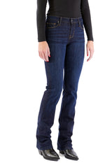 VENICE : Bootcut (Deep Ocean) Gold Combo