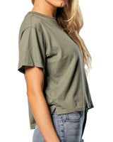 Crop Split T-shirt : Sedona Sage