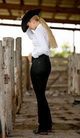 WESTERLY : Straight Leg (Black) Black Stitch