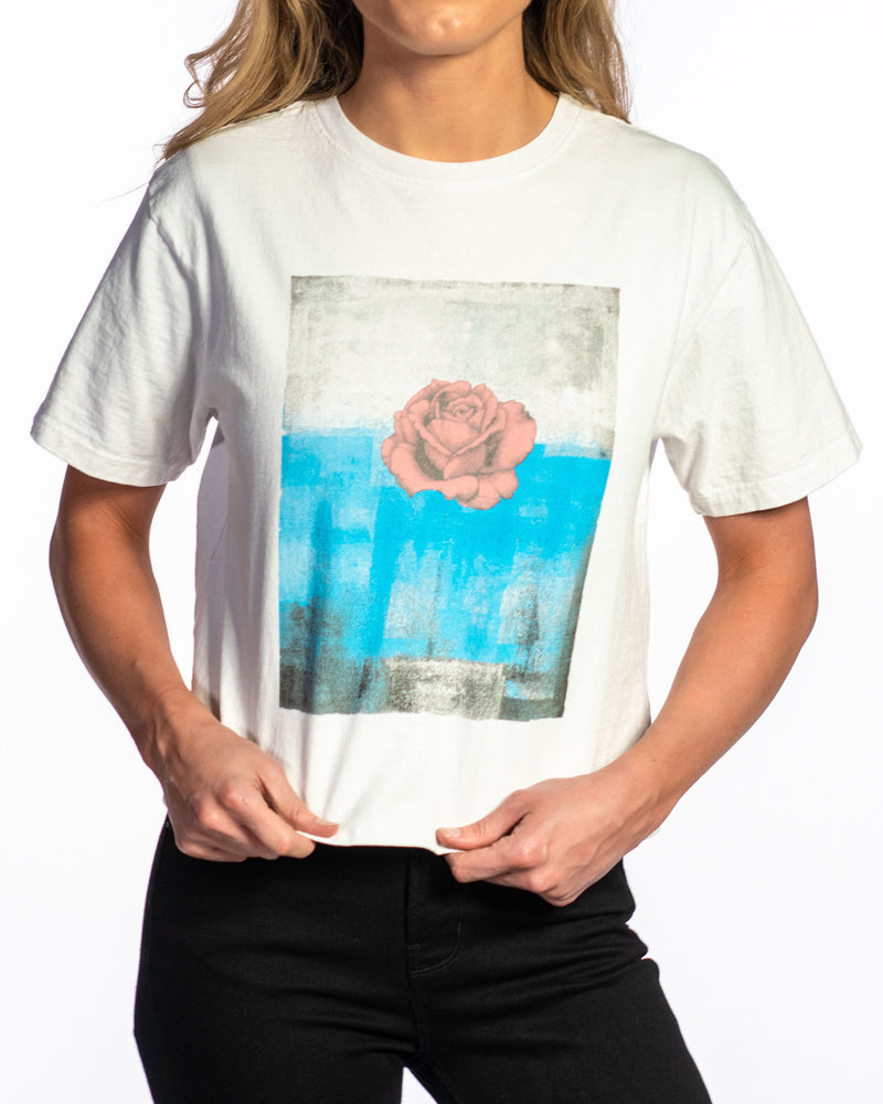 Boxy T-shirt : Abstract Rose