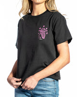 Boxy T-shirt : Fuchsia Cowgirl