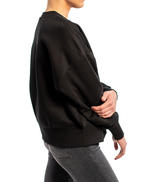 Heavy Crew Sweatshirt: Black
