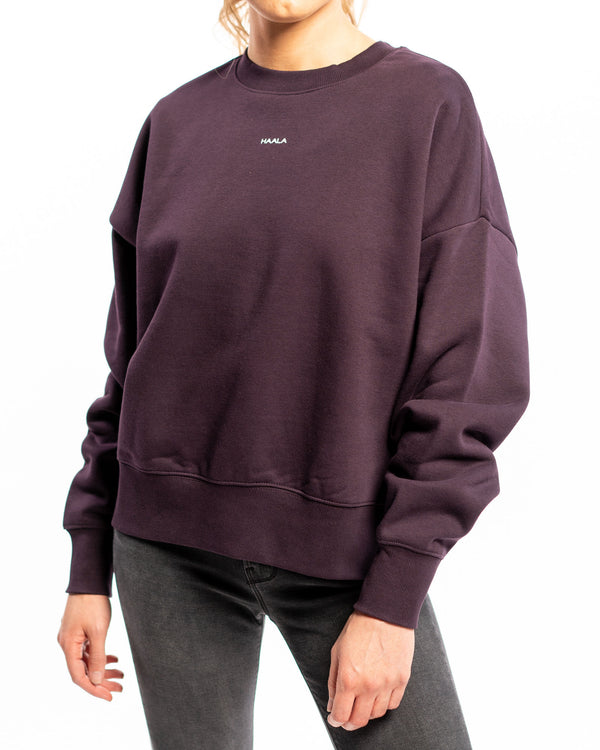 Heavy Crew Sweatshirt: Plum