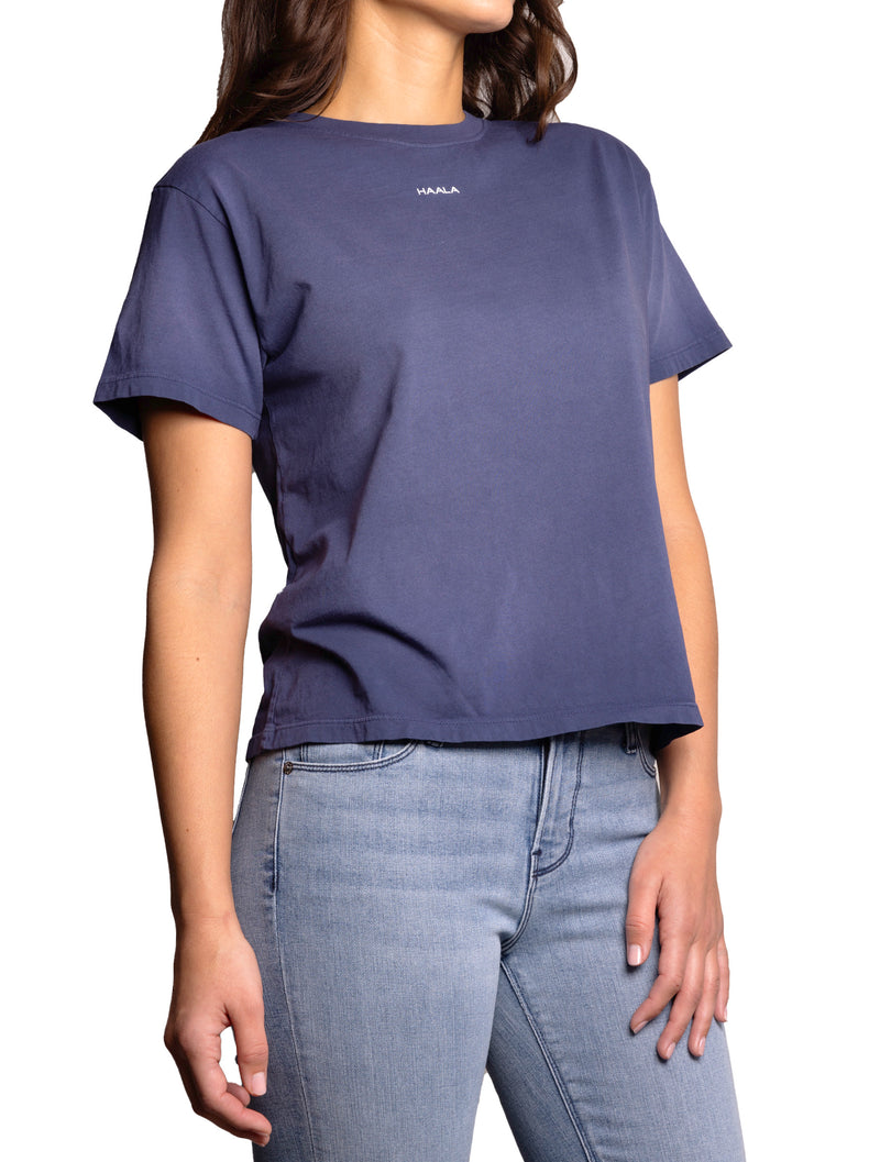 Relaxed Crew T-shirt : Vintage Faded Blue Haze
