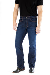 Maverick : Straight (Deep Ocean) Orange Copper Stitch