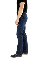 Maverick : Straight (Deep Ocean) Orange Copper Stitch