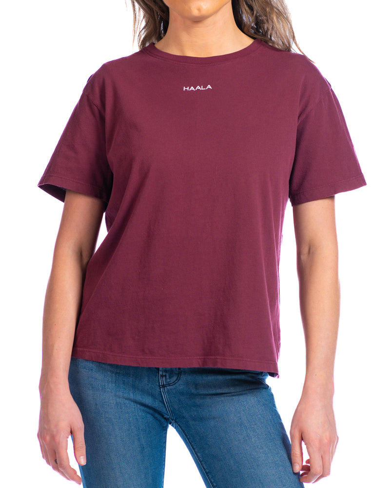 Relaxed Crew T-shirt : Red Mahogany