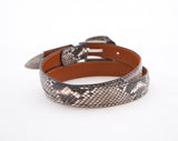 Python Slim Belt : Natural