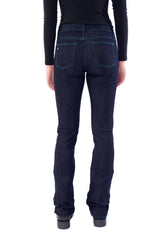 WESTERLY : Straight Leg (Midnight) Teal Stitch