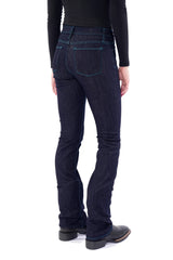 WESTERLY : Straight Leg (Midnight) Teal Stitch