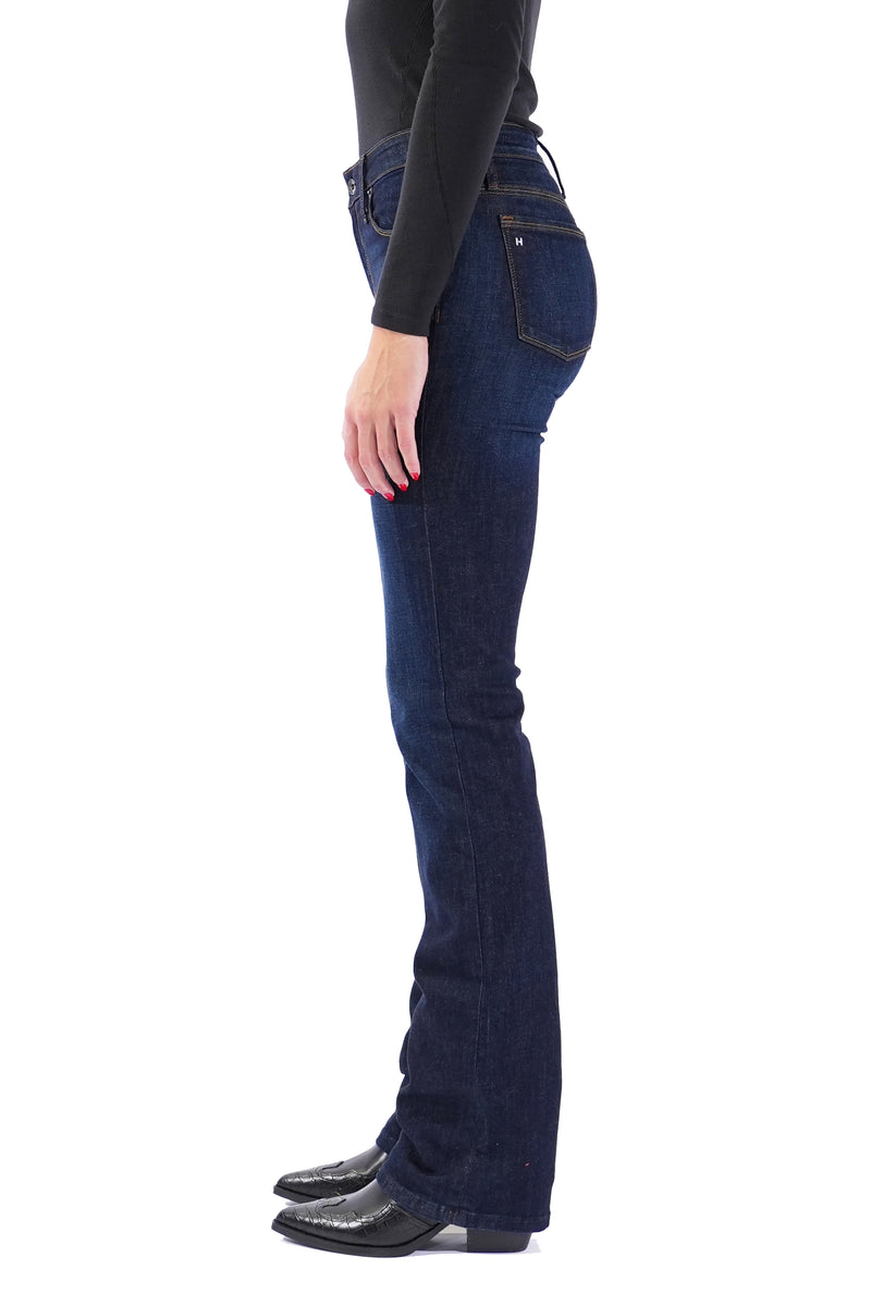 VENICE : Bootcut (Deep Ocean) Gold Combo – HAALA Denim