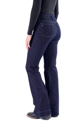 BELLA : Trouser Flare (Midnight) Dusk Blue Stitch