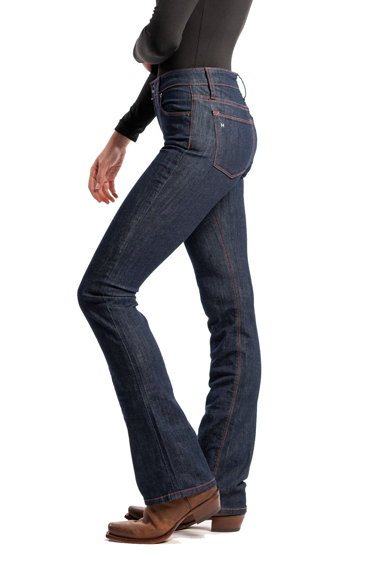 WESTERLY : Straight Leg (Midnight) Rose Stitch – HAALA Denim
