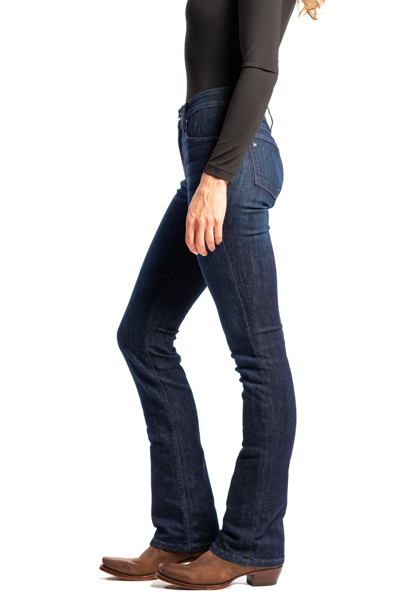 WESTERLY : Straight Leg (Deep Ocean) Violet Stitch