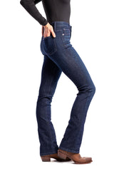 WESTERLY : Straight Leg (Deep Ocean) Violet Stitch