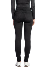 WHITNEY : High-Rise Skinny (Black) Black Stitch