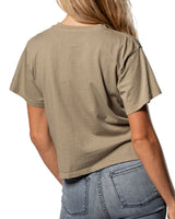 Crop Split T-shirt : Elephant Skin