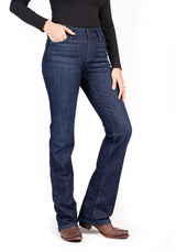 VENICE : Bootcut (Deep Ocean) Teal Stitch