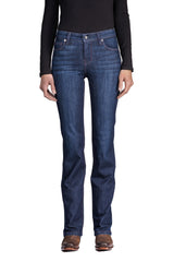 VENICE : Bootcut (Deep Ocean) Violet Stitch