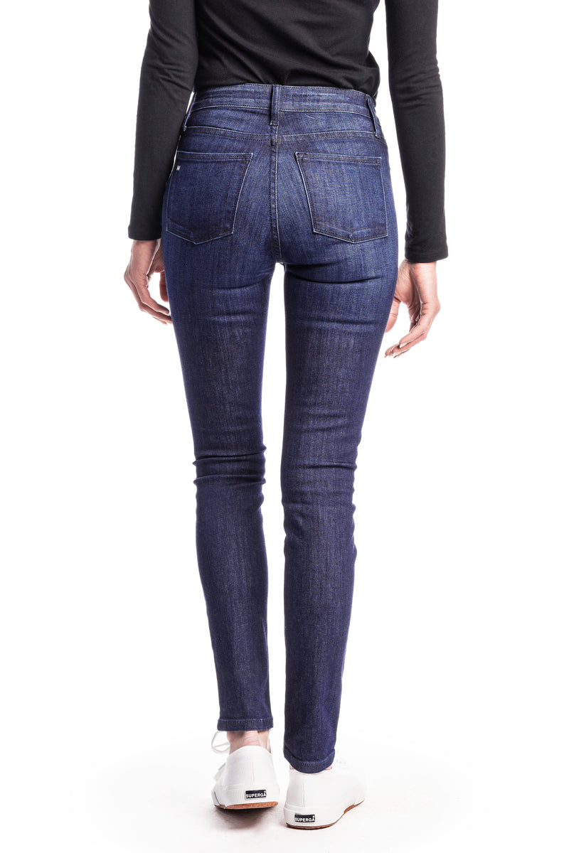 WHITNEY : High-Rise Skinny (Deep Ocean) Navy Stitch